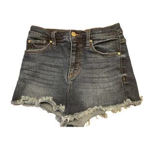 CELEBRITY PINK Jean Shorts SIZE 3/26 Raw Hem Stretch Festival Boho daisy duke
